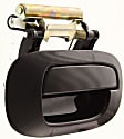 Rear, Passenger Side Textured Black Exterior Door Handle, Without Key Hole