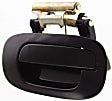 Rear, Passenger Side Textured Black Exterior Door Handle, Without Key Hole