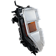 Passenger Side Headlight, with Bulb, Halogen, Except Harley Davidson Model