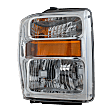 Passenger Side Headlight, with Bulb, Halogen, Except Harley Davidson Model, CAPA Certified