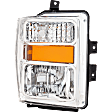 Passenger Side Halogen Headlight, Without bulb(s), OE Replacement