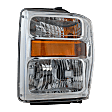 Driver Side Headlight, with Bulb, Halogen, Except Harley Davidson Model, CAPA Certified