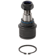 Front, Driver or Passenger Side, Lower Ball Joint, Non-Adjustable, Press-In Mounting Type, Includes Hardware, Nuts, Castle Nut, and Cotter Pin