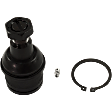 Front, Driver or Passenger Side, Lower Ball Joint, Non-Adjustable, Press-In Mounting Type, Includes Hardware, Nuts, Castle Nut, and Cotter Pin