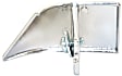 Front or Rear, Driver Side Interior Door Handle, Chrome, Without Door Lock Hole