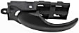 Front, Driver Side Black Interior Door Handle