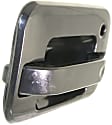 Front, Passenger Side Smooth Black Exterior Door Handle, With Key Hole
