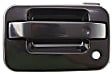 Front, Driver Side Smooth Black Exterior Door Handle, With Key Hole
