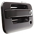 Front, Driver Side Smooth Black Exterior Door Handle, With Key Hole