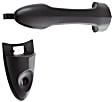 Front, Driver Or Passenger Side Exterior Door Handle, Textured Black, With Key Hole, With Cap And Cover