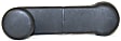 1987-1997 Ford F-150 - Front or Rear, Driver or Passenger Side Window Crank, Plastic, Textured Black