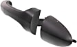Rear, Driver Or Passenger Side Exterior Door Handle, Smooth Black, Without Key Hole, With Cap And Cover