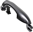 Rear, Driver Or Passenger Side Exterior Door Handle, Textured Black, Without Key Hole, With Cap And Cover