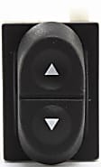 Window Switch, Black, 1-Button
