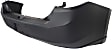 Rear Primed Bumper Cover, Without Parking Aid Sensor Holes
