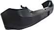 Rear Primed Bumper Cover, Without Parking Aid Sensor Holes