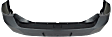 Rear Primed Bumper Cover, Without Parking Aid Sensor Holes