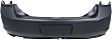 2008-2011 Ford Focus - Rear Primed Bumper Cover, Without Parking Aid Sensor Holes, CAPA CERTIFIED