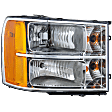 2012 GMC Sierra 1500 - Passenger Side Halogen Headlight, With bulb(s), OE Replacement