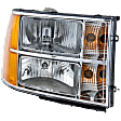 2012 GMC Sierra 1500 - Passenger Side Halogen Headlight, With bulb(s), OE Replacement