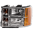 2011 GMC Sierra 2500 HD - Driver Side Halogen Headlight, With bulb(s), OE Replacement