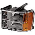 2011 GMC Sierra 2500 HD - Driver Side Halogen Headlight, With bulb(s), OE Replacement