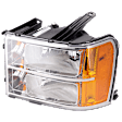 2011 GMC Sierra 1500 SLE 8 Cyl 5.3L - Driver Side Halogen Headlight, With bulb(s), OE Replacement, CAPA Certified