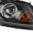Passenger Side Headlight, with Bulb, Halogen, Clear Lens