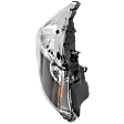 Passenger Side Headlight, with Bulb, Halogen, Clear Lens, CAPA Certified