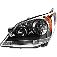 Driver Side Headlight, with Bulb, Halogen, Clear Lens, 6 Cyl., 3.5L Engine, CAPA Certified