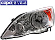 Driver Side Headlight, without Bulb, Halogen, Clear Lens, CAPA Certified