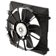 OE Replacement Radiator Fan Driver Side, 1.8L, 4Cyl, Single fan