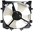 A/C Condenser Fan, Driver Side, Fan Blade, Motor, and Shroud