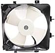 A/C Condenser Fan, Driver Side, Fan Blade, Motor, and Shroud