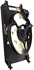 A/C Condenser Fan - Passenger Side Fan Blade, Motor and Shroud, 4 Cyl., 1.8L Engine