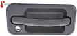 Front, Passenger Side Exterior Door Handle, Textured Black, With Key Hole, Base Model