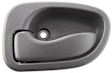 Front or Rear, Driver Side Interior Door Handle, Gray, Without Door Lock Hole, 4 Cyl., 1.5L Engine