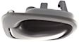 Front or Rear, Driver Side Interior Door Handle, Gray, Without Door Lock Hole, 4 Cyl., 1.5L Engine