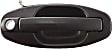Front, Passenger Side Textured Black Exterior Door Handle, With Key Hole