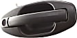 Front, Passenger Side Textured Black Exterior Door Handle, With Key Hole