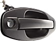 Front, Passenger Side Textured Black Exterior Door Handle, With Key Hole