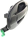 Rear, Driver Side Textured Black Exterior Door Handle, Without Key Hole