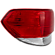 2008 Honda Odyssey - Driver Side, Outer Halogen Tail Light, Without bulb(s), Mounts on Body, OE Replacement