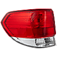 2008 Honda Odyssey - Driver Side, Outer Halogen Tail Light, Without bulb(s), Mounts on Body, OE Replacement