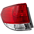 2008 Honda Odyssey - Driver Side, Outer Halogen Tail Light, Without bulb(s), Mounts on Body, OE Replacement
