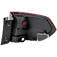 2008 Honda Odyssey - Driver Side, Outer Halogen Tail Light, Without bulb(s), Mounts on Body, OE Replacement