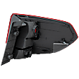 2008 Honda Odyssey - Driver Side, Outer Halogen Tail Light, Without bulb(s), Mounts on Body, OE Replacement