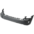 Front Textured Bumper Cover, With Tow Hook Hole