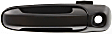 1999-2004 Jeep Grand Cherokee - Front, Driver Side Smooth Black Exterior Door Handle, With Key Hole