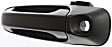 1999-2004 Jeep Grand Cherokee - Front, Driver Side Smooth Black Exterior Door Handle, With Key Hole